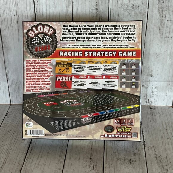 Glory Gears Racing Strategy Game By Mind Melt Games / Alex Bishop New Sealed - Picture 2 of 3